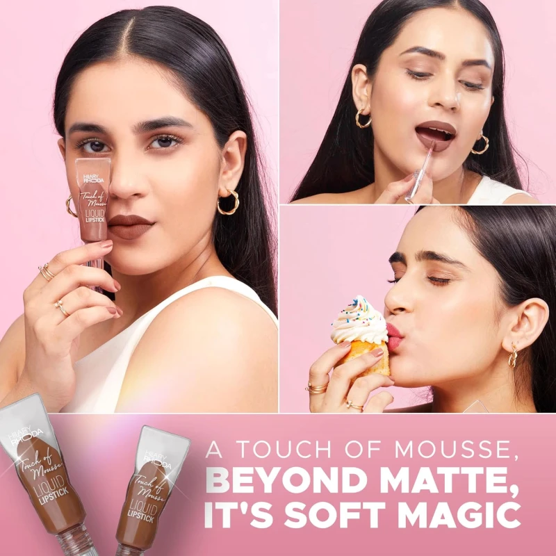Hilary Rhoda Touch Of Mousse Lipstick | Matte Finish & Long Lasting | Infused with Vitamin E | Weightless & Mousse Finish | Smudge & Waterproof | Vegan - 5ml (Pink Casual - Shade 03) - Thumbnail 9
